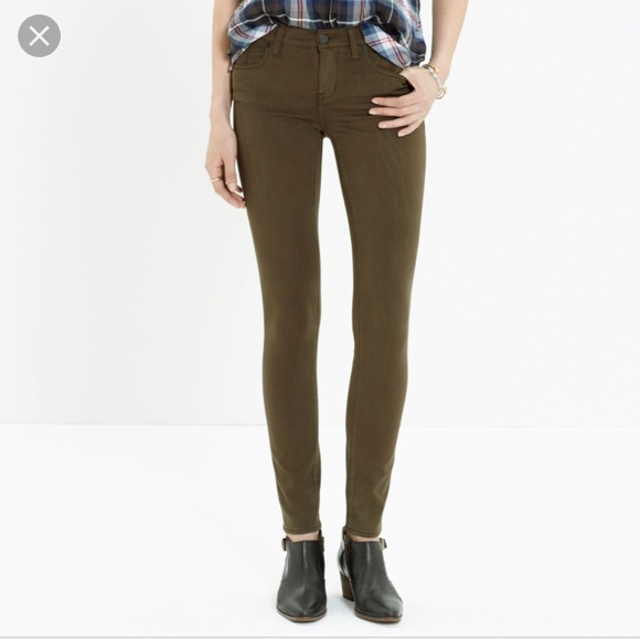 madewell olive jeans